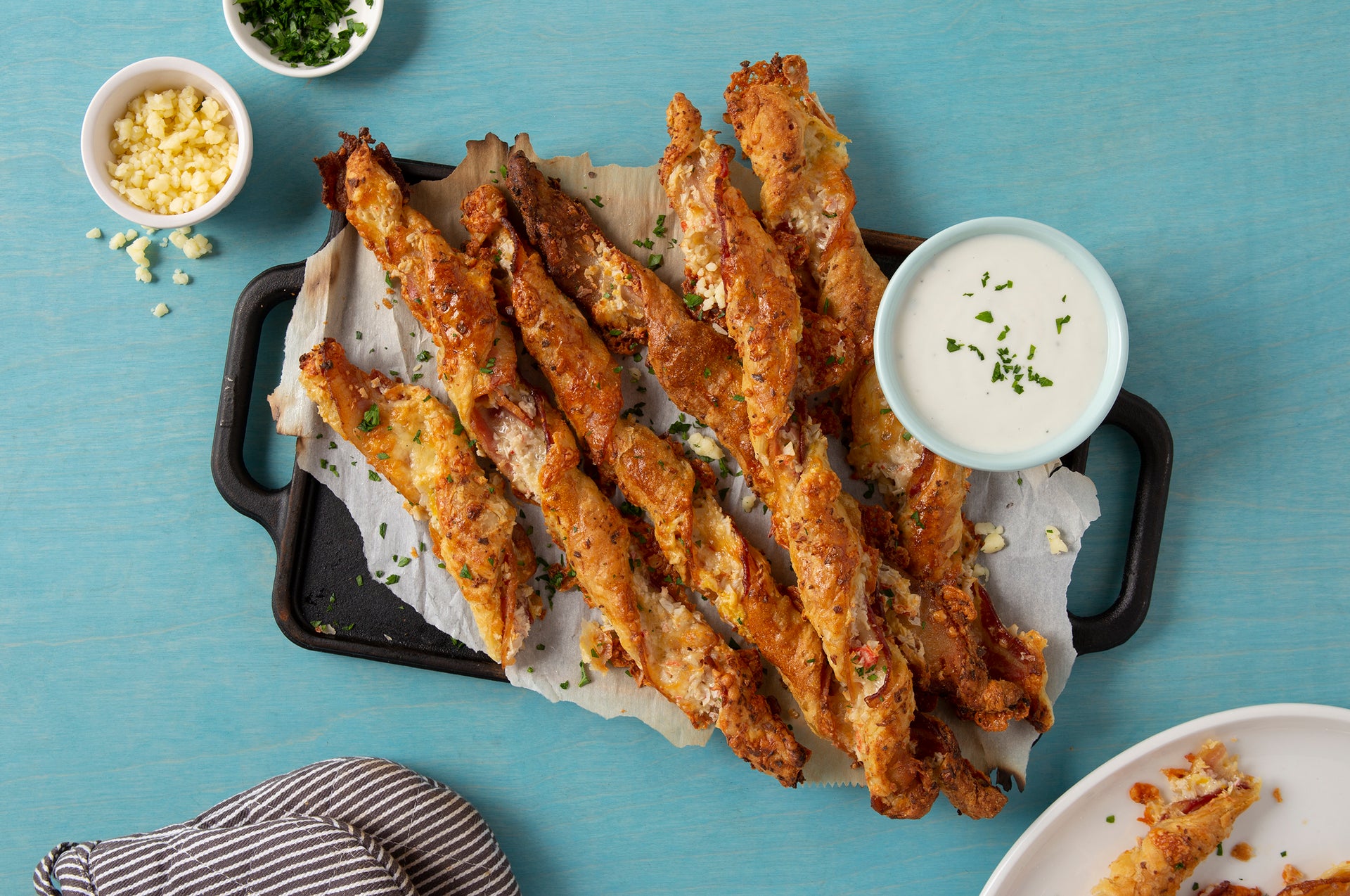 Crab Delights® Cheesy Bacon Twists | Louis Kemp | Recipes | Trident